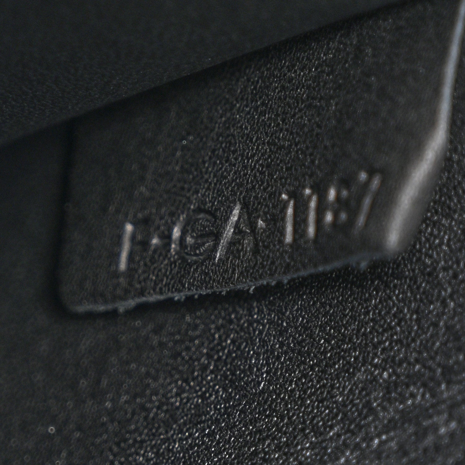 Smooth Calfskin Tri-Fold Clutch on Chain Black