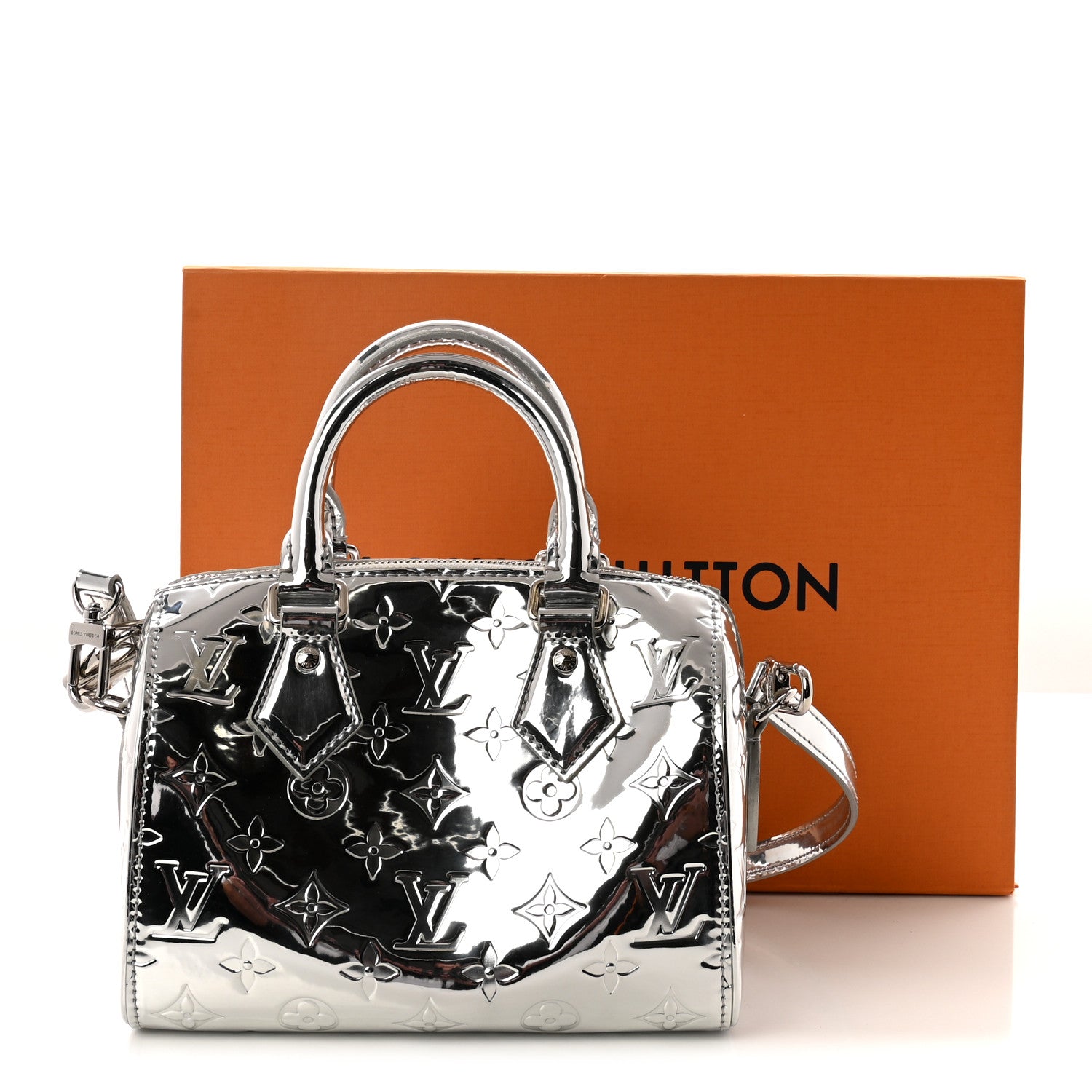 Monogram Miroir Speedy Bandouliere 20 Silver