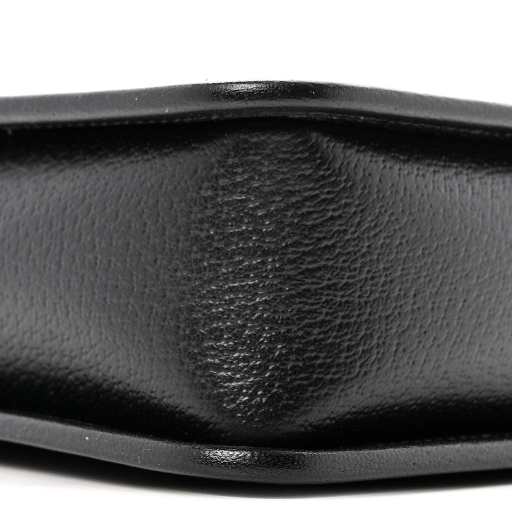 Monogram Jumbo GG Textured Dollar Calfskin Web Mini Crossbody Bag Black