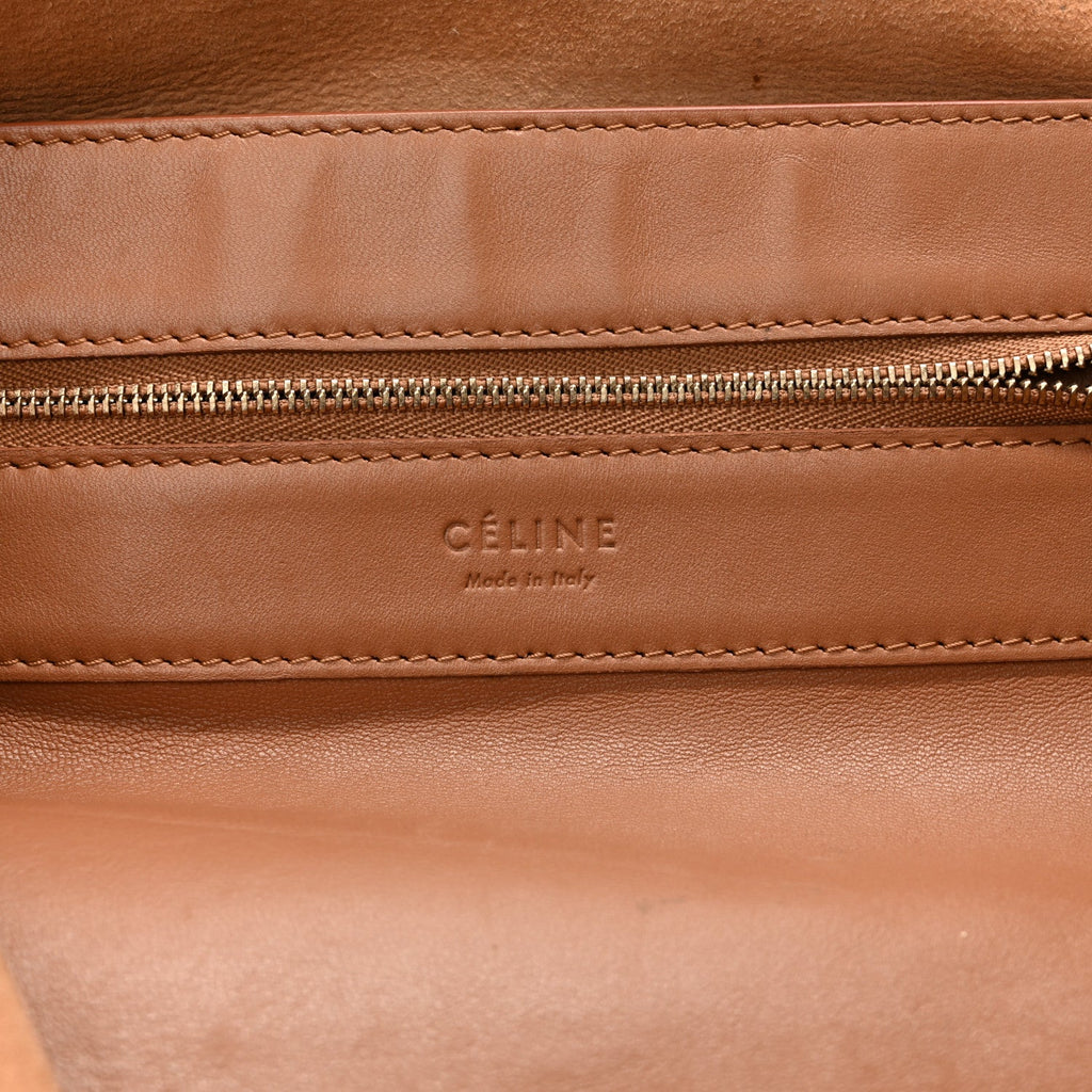 Lambskin Horizontal Bicolor Cabas Camel Black
