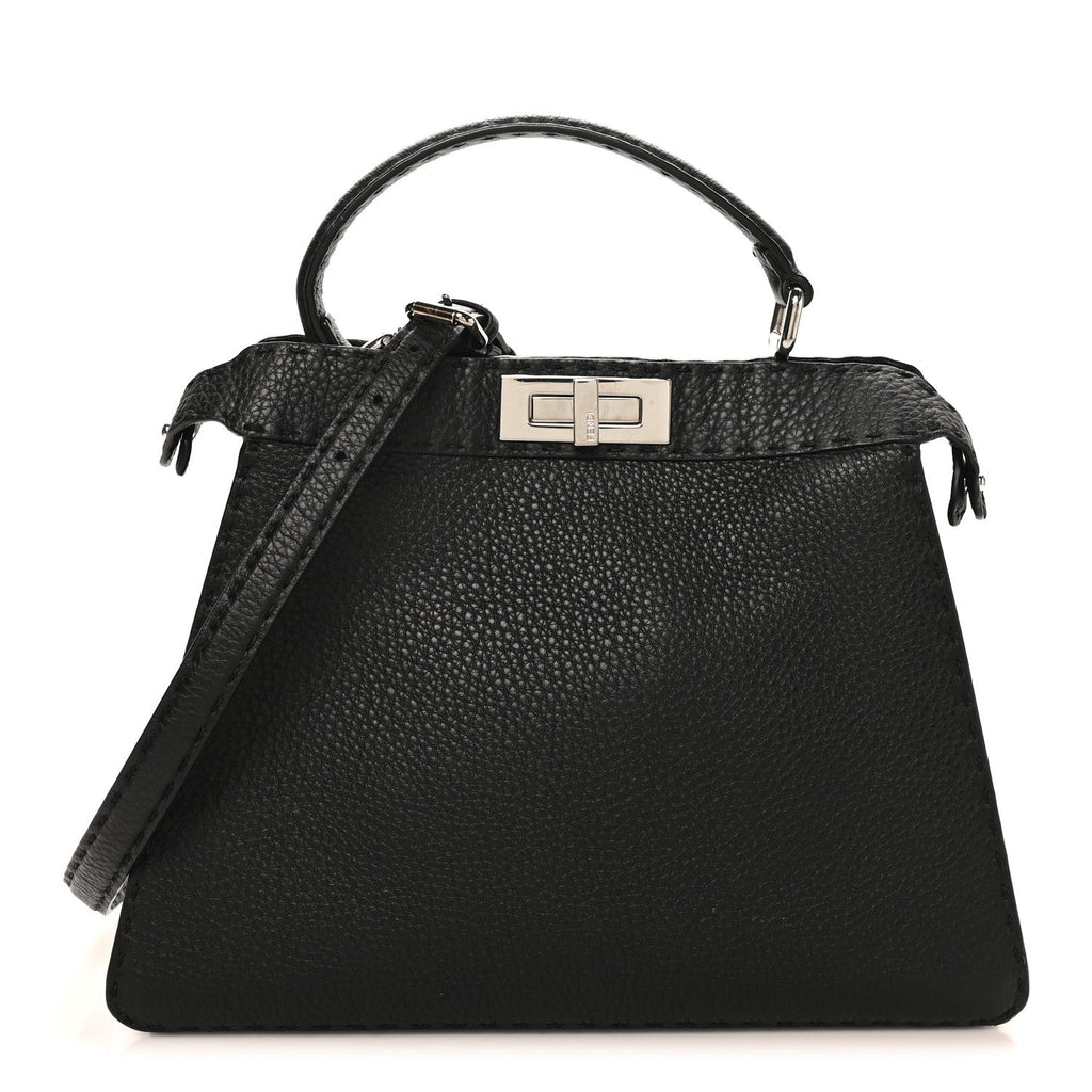 Cuoio Romano Selleria Chamois Medium Peekaboo I SEE U Satchel Black Camel Sunflower