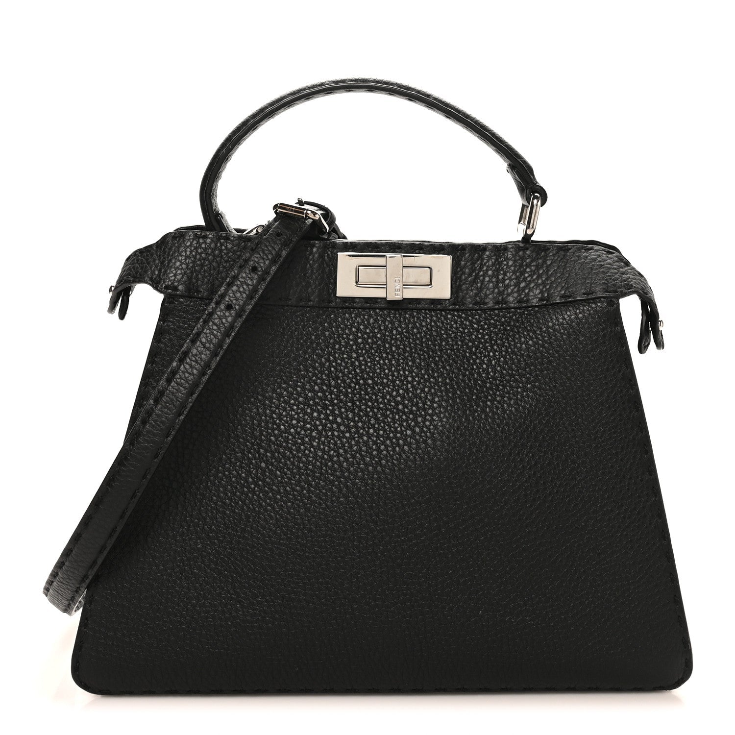Cuoio Romano Selleria Chamois Medium Peekaboo I SEE U Satchel Black Camel Sunflower