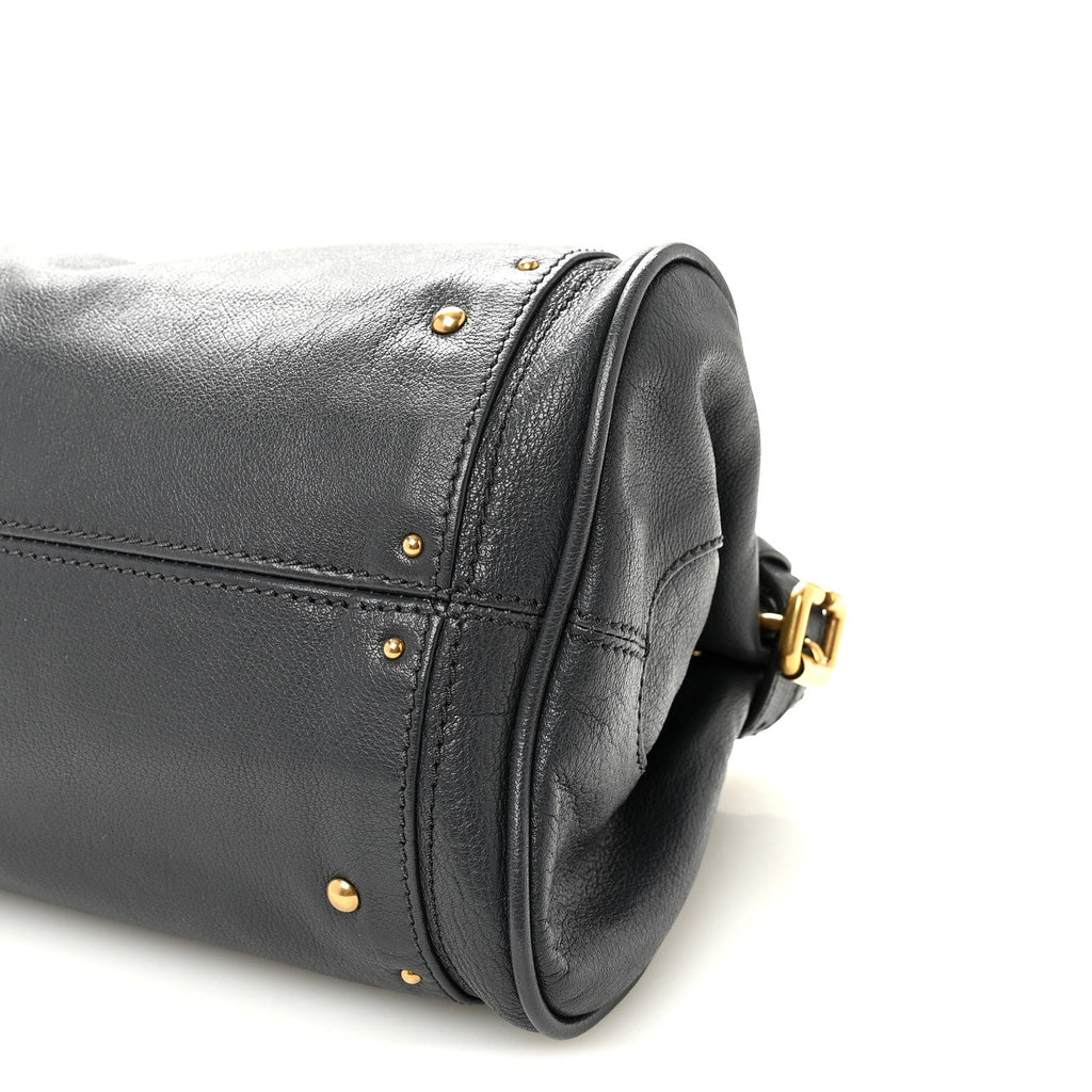 Grained Buffalo Paddington Black Navy