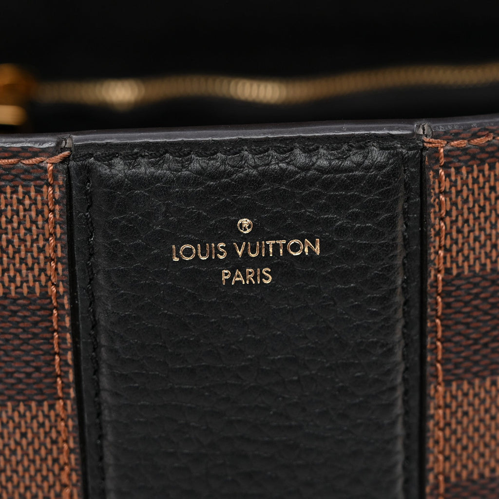 Damier Ebene Cuir Taurillon Wight Black