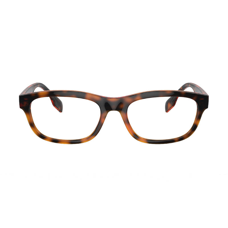 Burberry Eyeglasses Rectangle Full Rim, Black Frame and Clear Demo Lenses Lens BE2385U3001