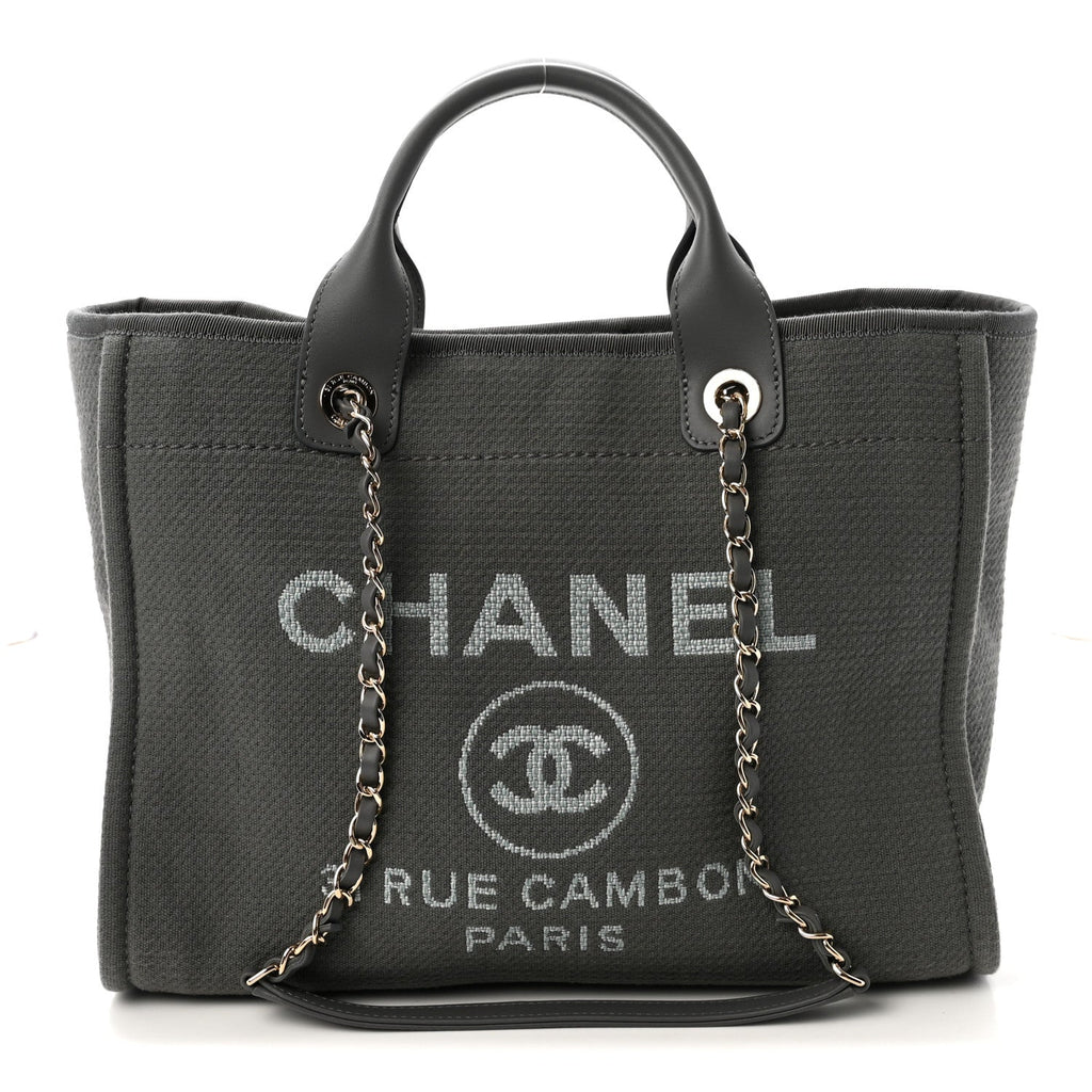 Mixed Fibers Small Deauville Tote Dark Grey