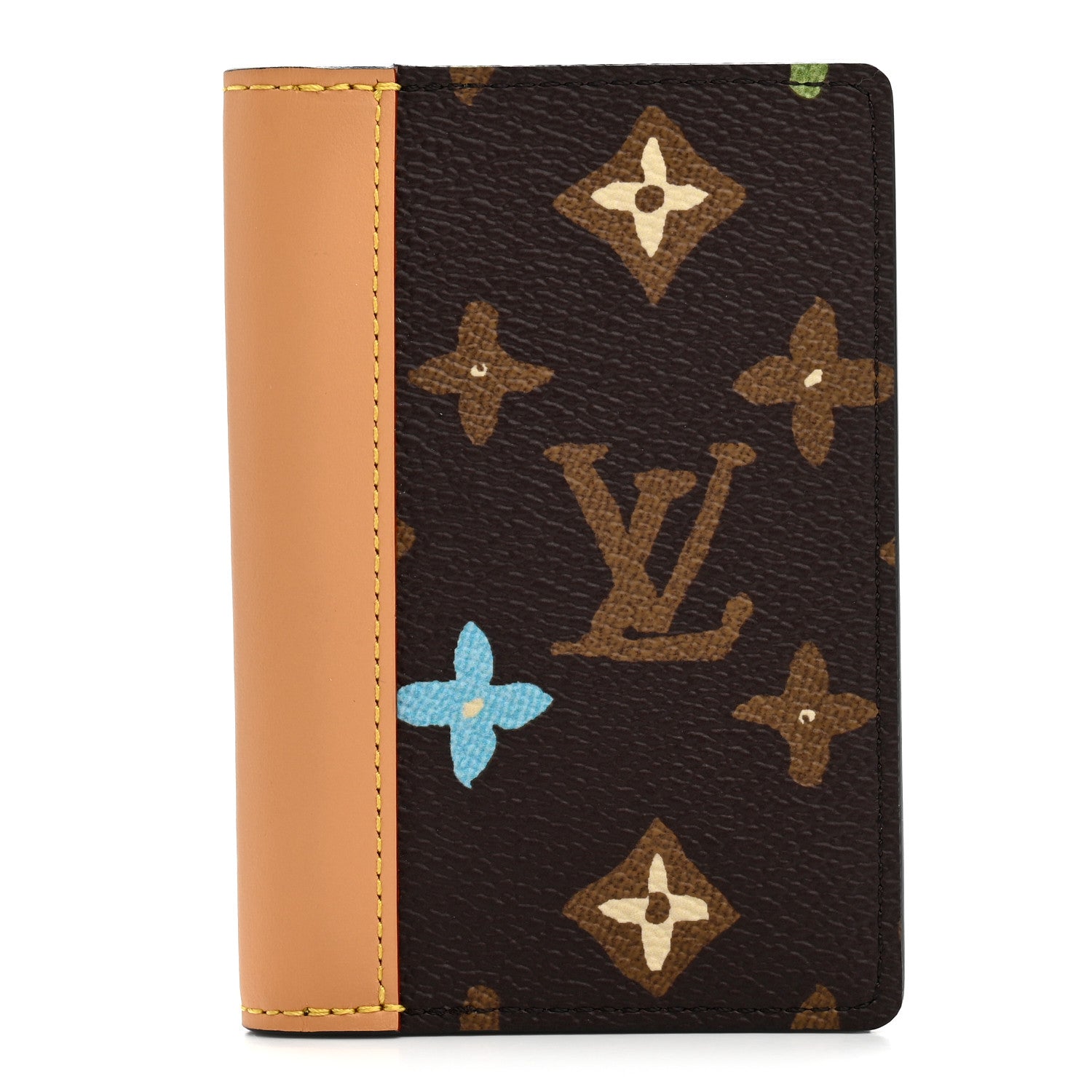 Monogram Craggy Pocket Organizer Chocolate