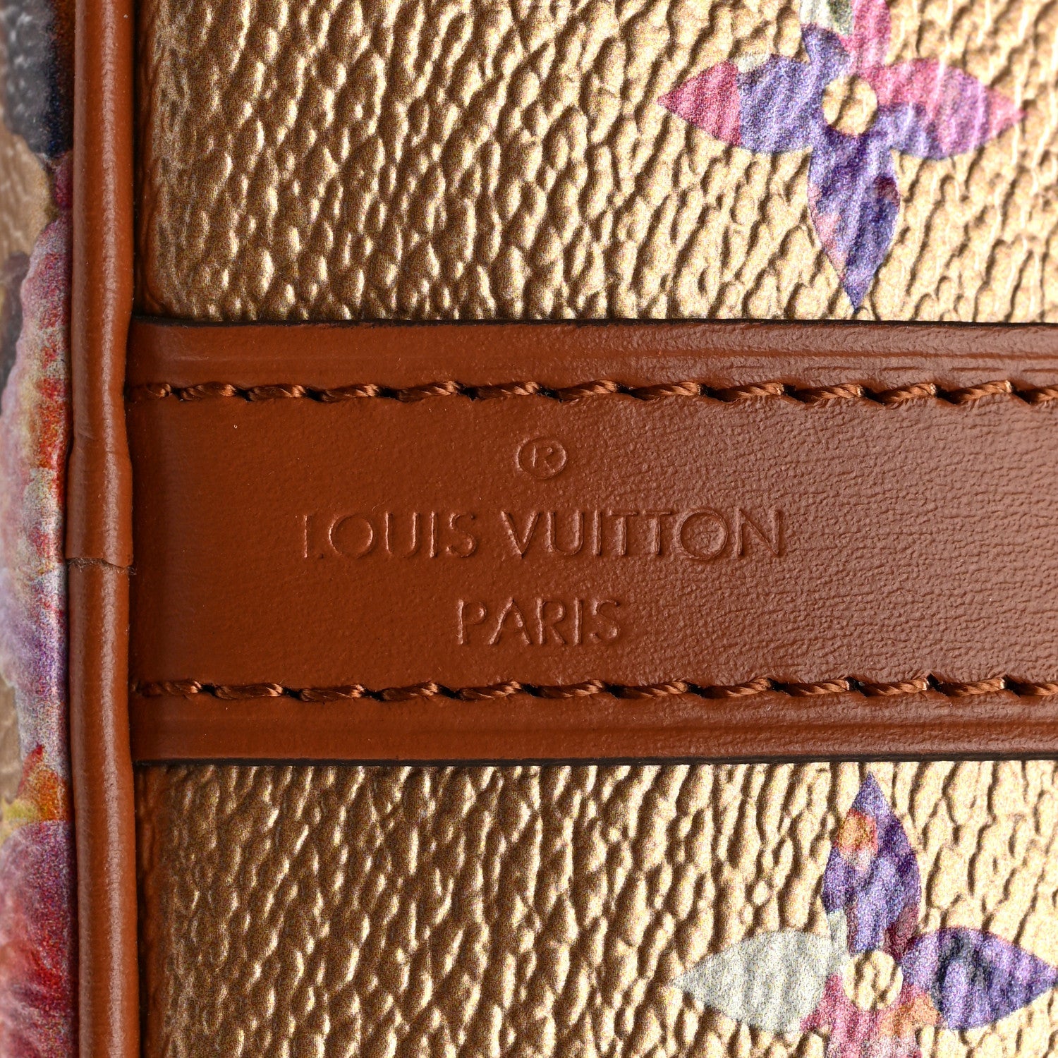 Metallic Monogram LV Garden Speedy Bandouliere 25 Gold