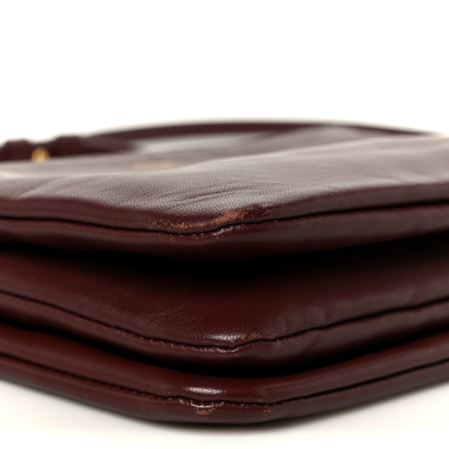 Lambskin Small Trio Crossbody Bag Burgundy