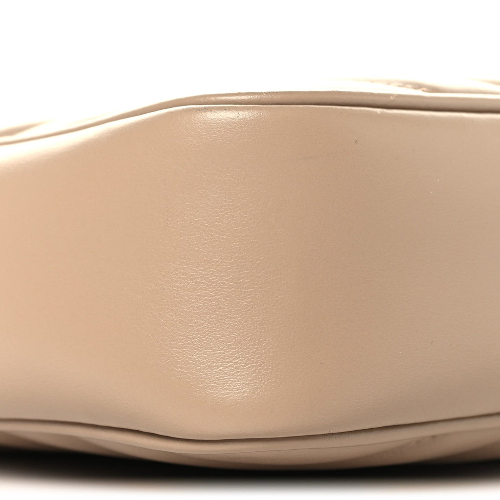 Calfskin Matelasse Monogram Lou Camera Bag Dark Beige