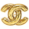 Chanel Coco Mark Matelasse Brooch