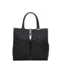 Gucci Jackie Line Canvas Leather Tote Bag