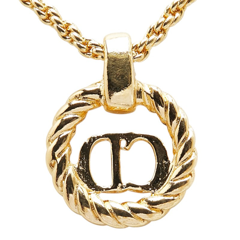 Dior CD Logo Round Necklace