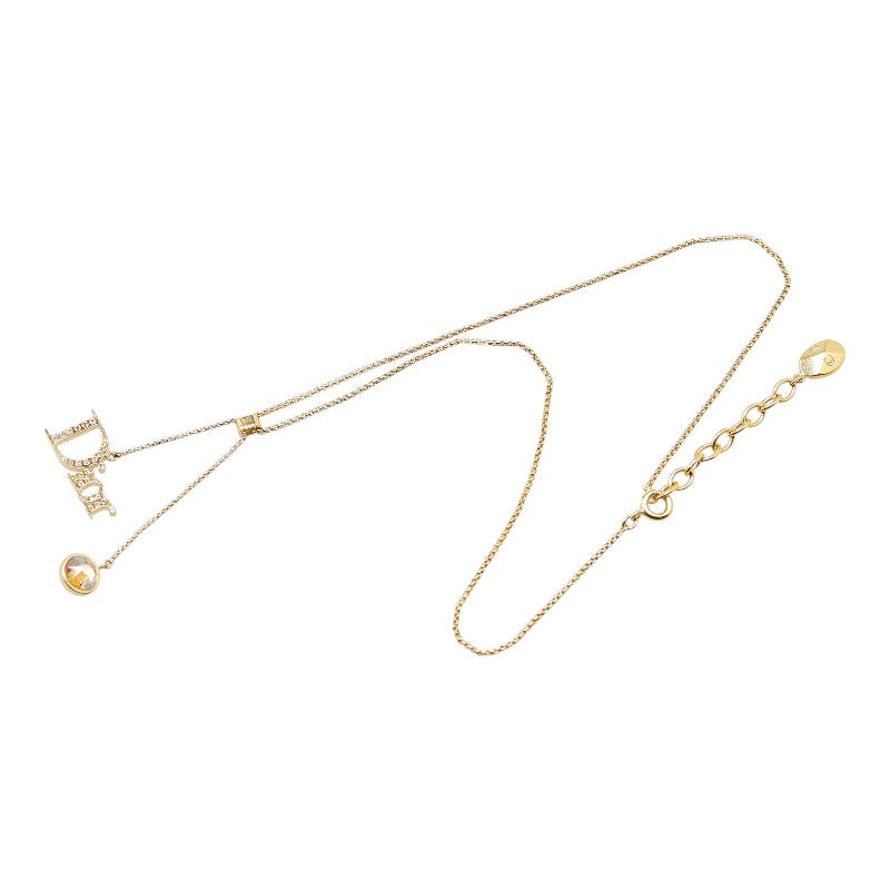 Dior Logo Rhinestone Necklace