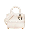 Dior Lady Dior Houndstooth Canvas 2way Bag