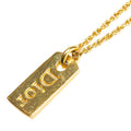 Dior Dior Logo Plate Necklace