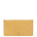 Chanel Coco Button Leather Long Wallet
