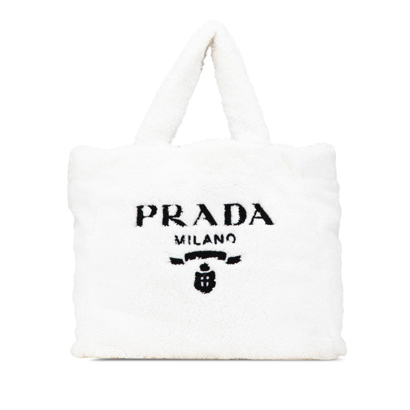 Prada SPUGNA Pile Tote Bag