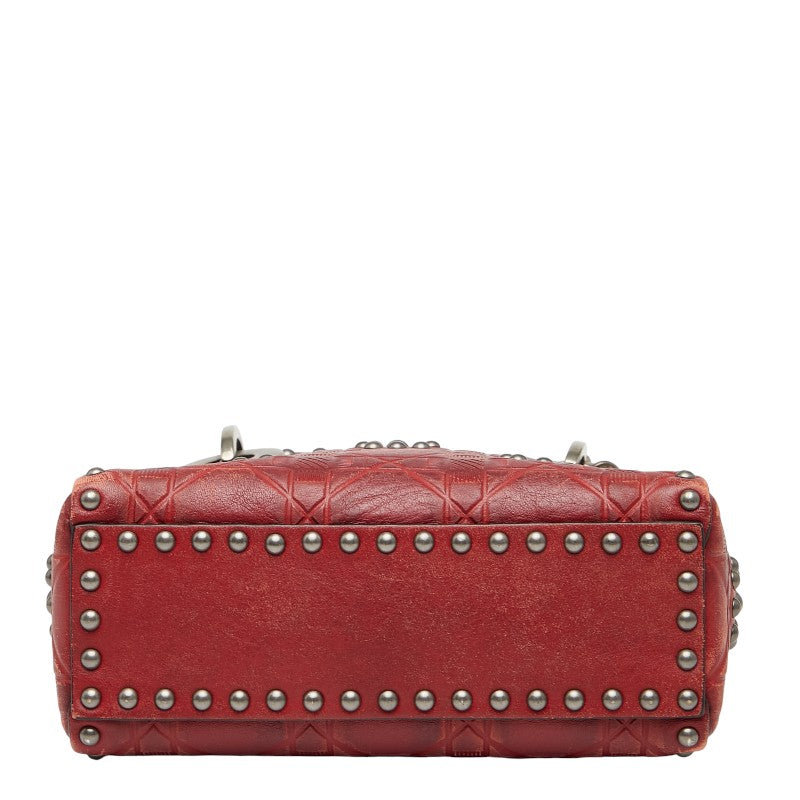 Dior Lady Dior Mini Studs Leather 2way Bag