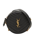 Saint Laurent Vinyle YSL Logo Calfskin Chain Shoulder Bag