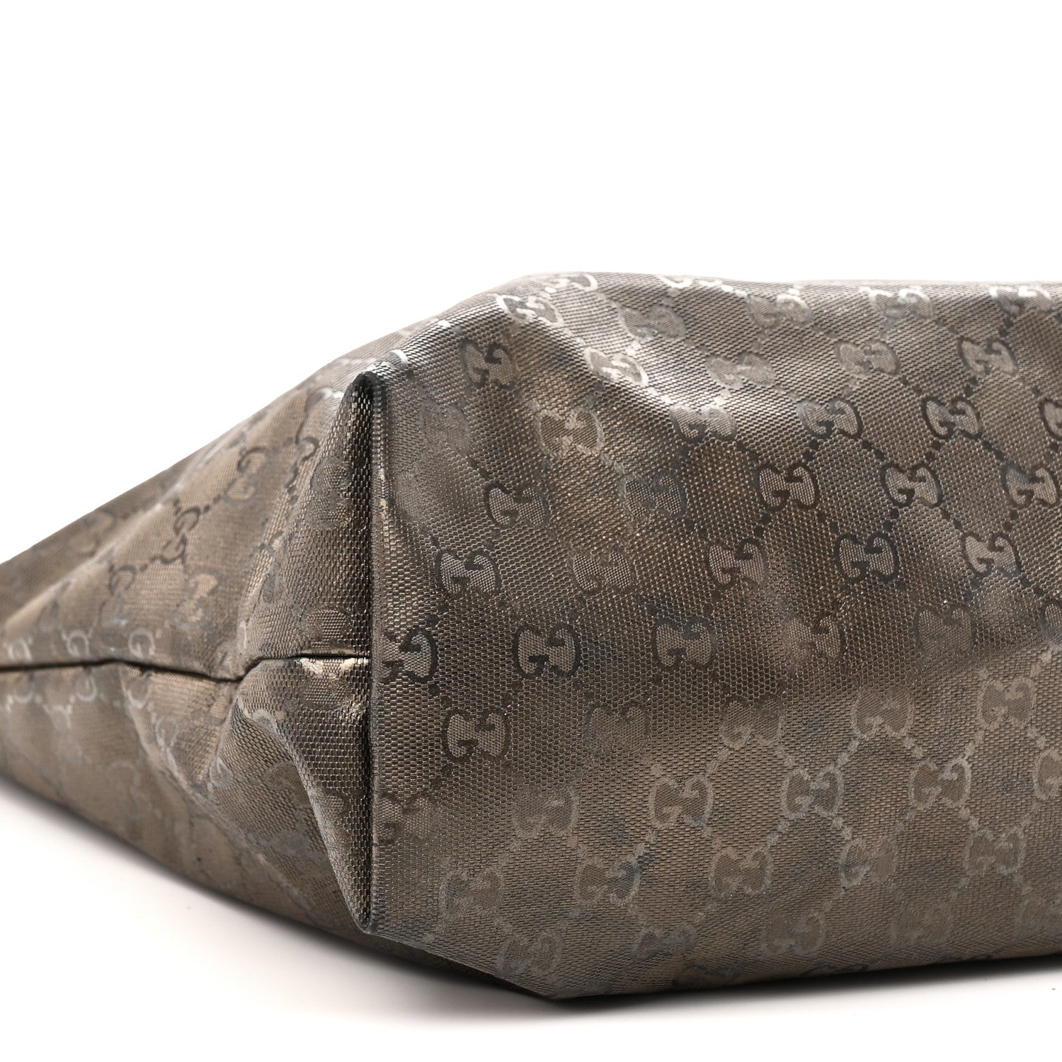 Imprime Monogram Medium Zippered Shopping Tote Pewter