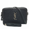 Saint Laurent Lou Raffia Shoulder Bag