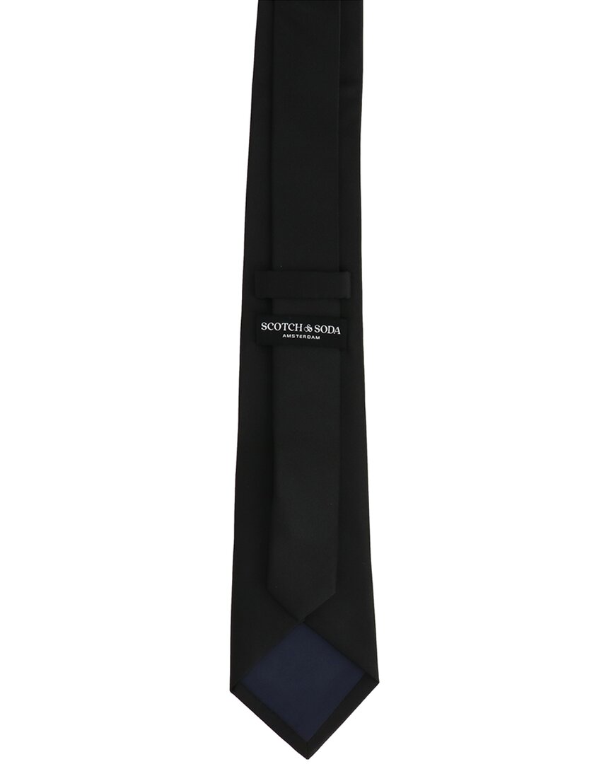 Scotch & Soda Solid Black Tie