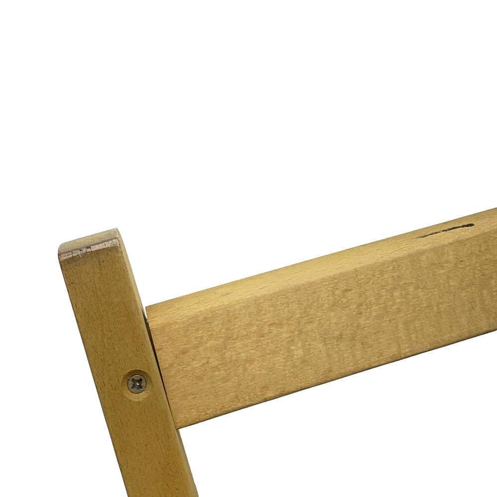 BURBERRY TBMonogram Folding Deck Chair Natural/Navy Wood Cotton
