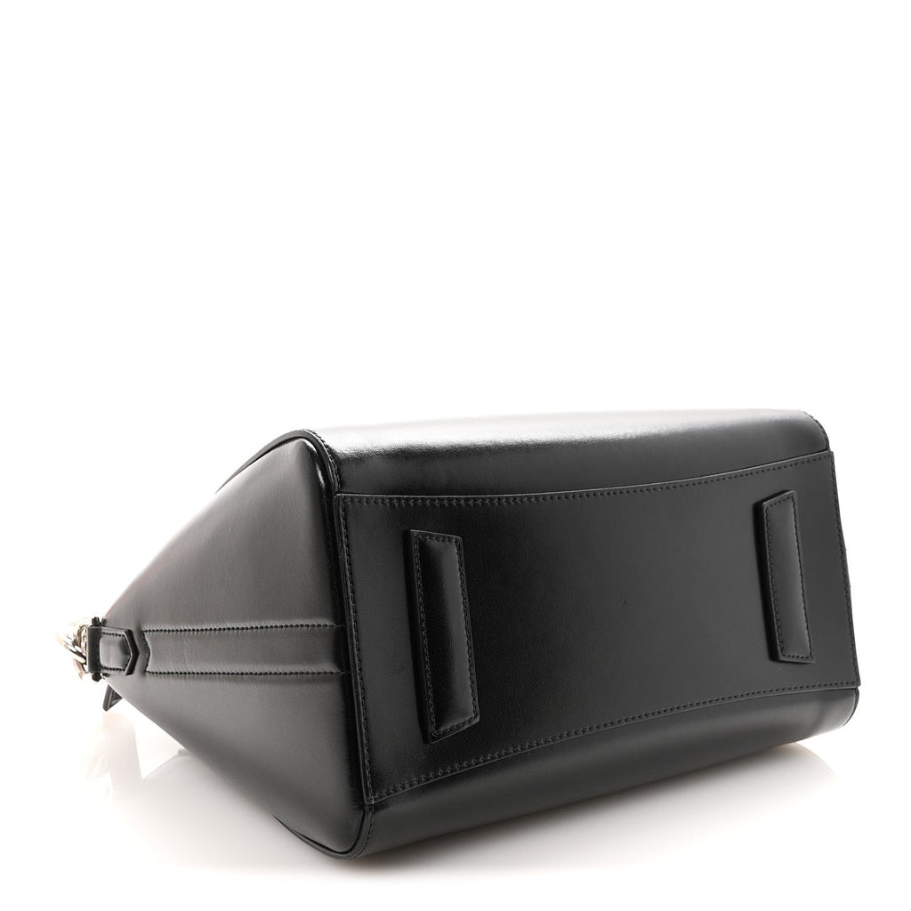 Shiny Lord Calfskin Small Antigona Black