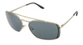 Prada Silver Rectangular PR 64VS  1BK5Z1 Sunglasses