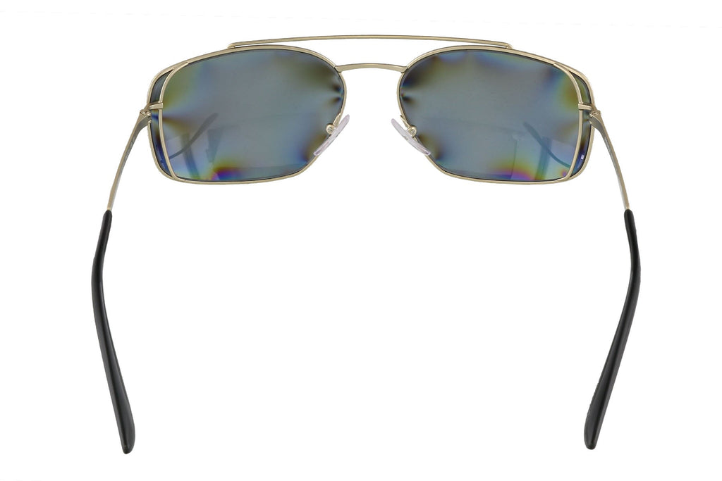 Prada Silver Rectangular PR 64VS  1BK5Z1 Sunglasses