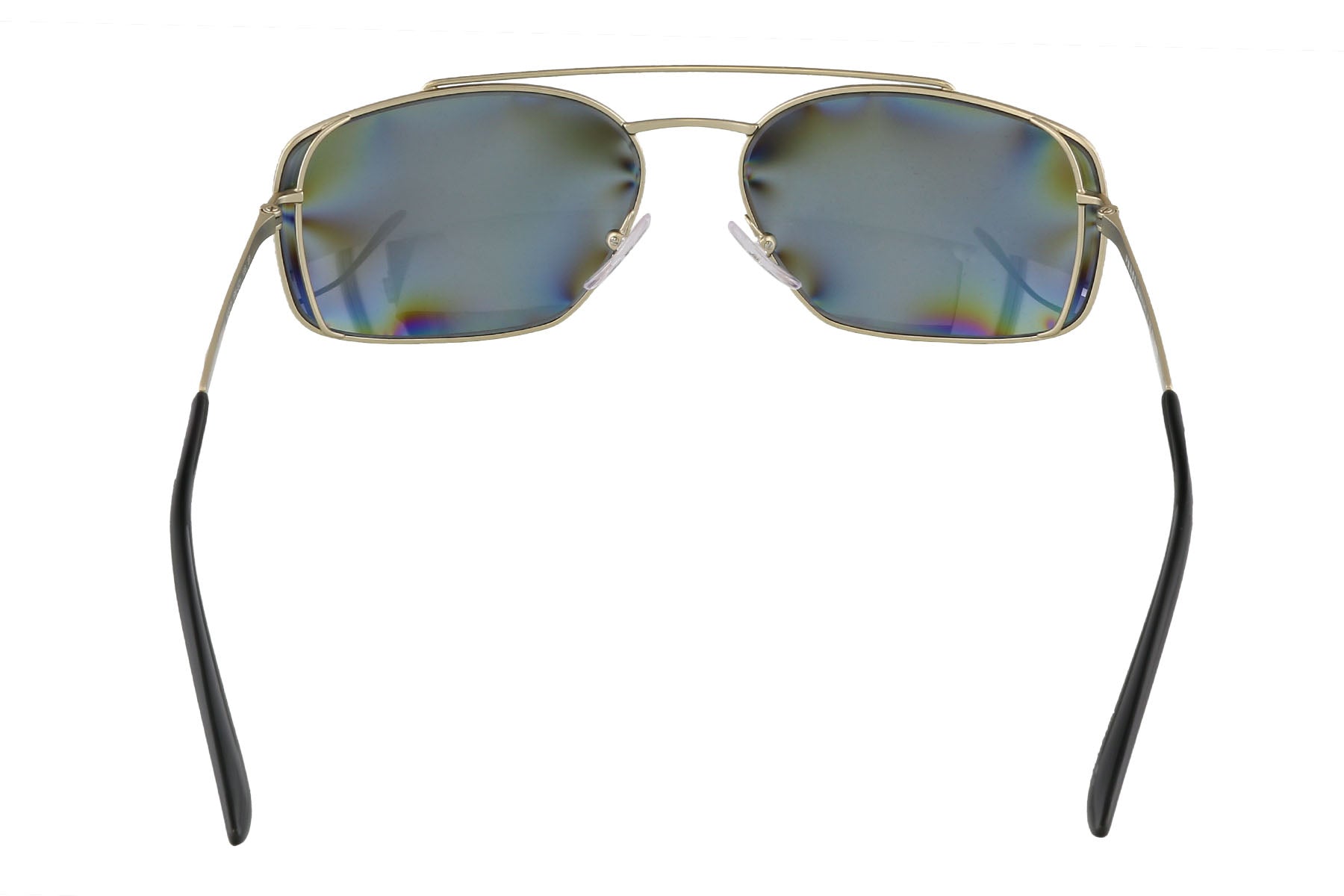 Prada Silver Rectangular PR 64VS  1BK5Z1 Sunglasses