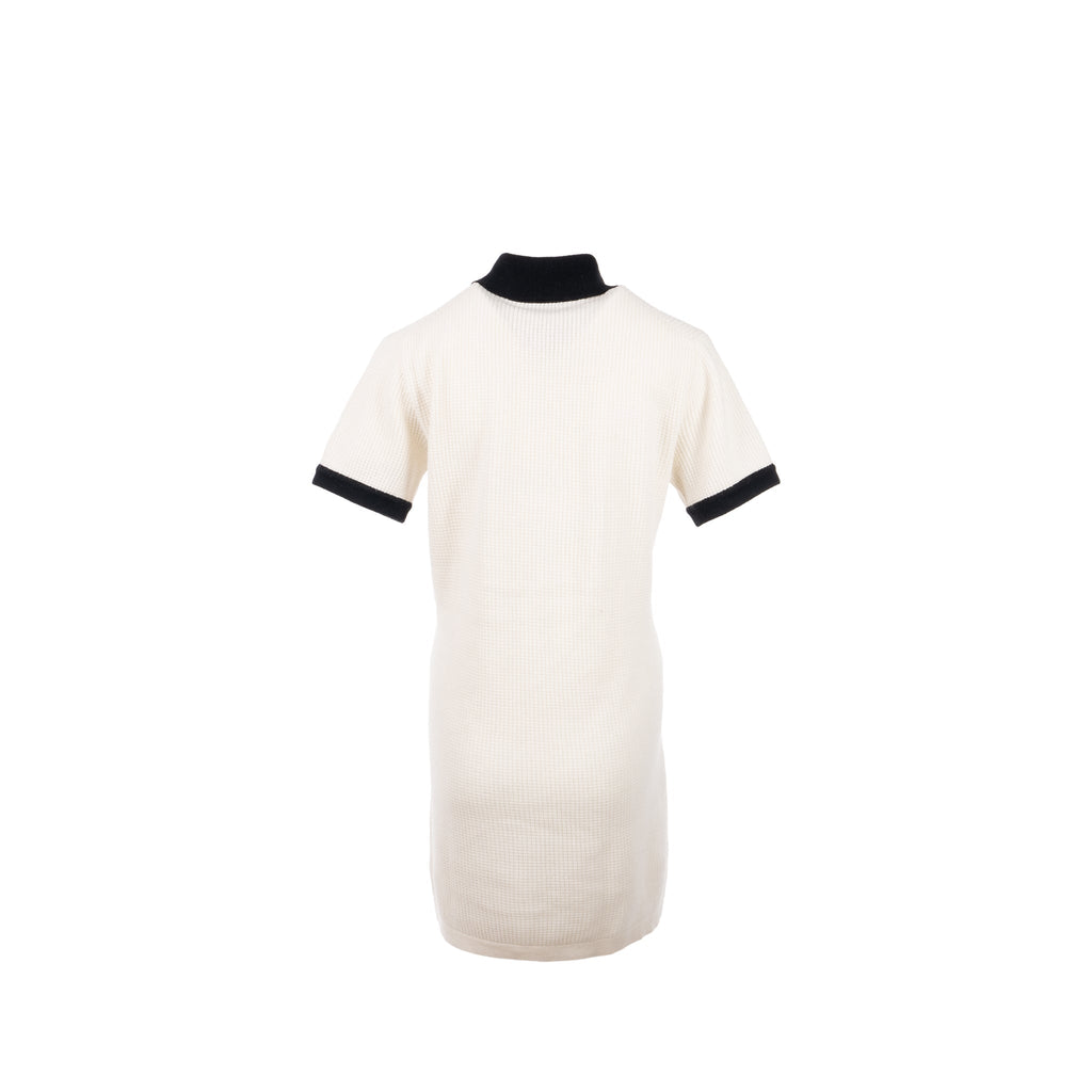 Chanel Size 34 23A Dress Cashmere White/Black