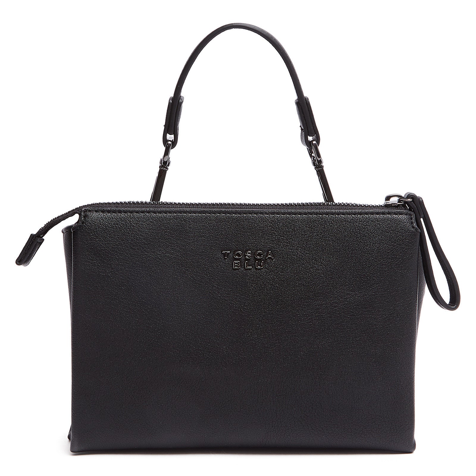 Tosca Blu Black Small Butterfly Applique Flap Shoulder Bag