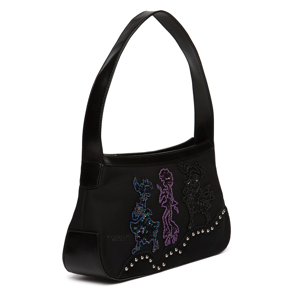 Tosca Blu Black Medium Tall Shoulder Bag