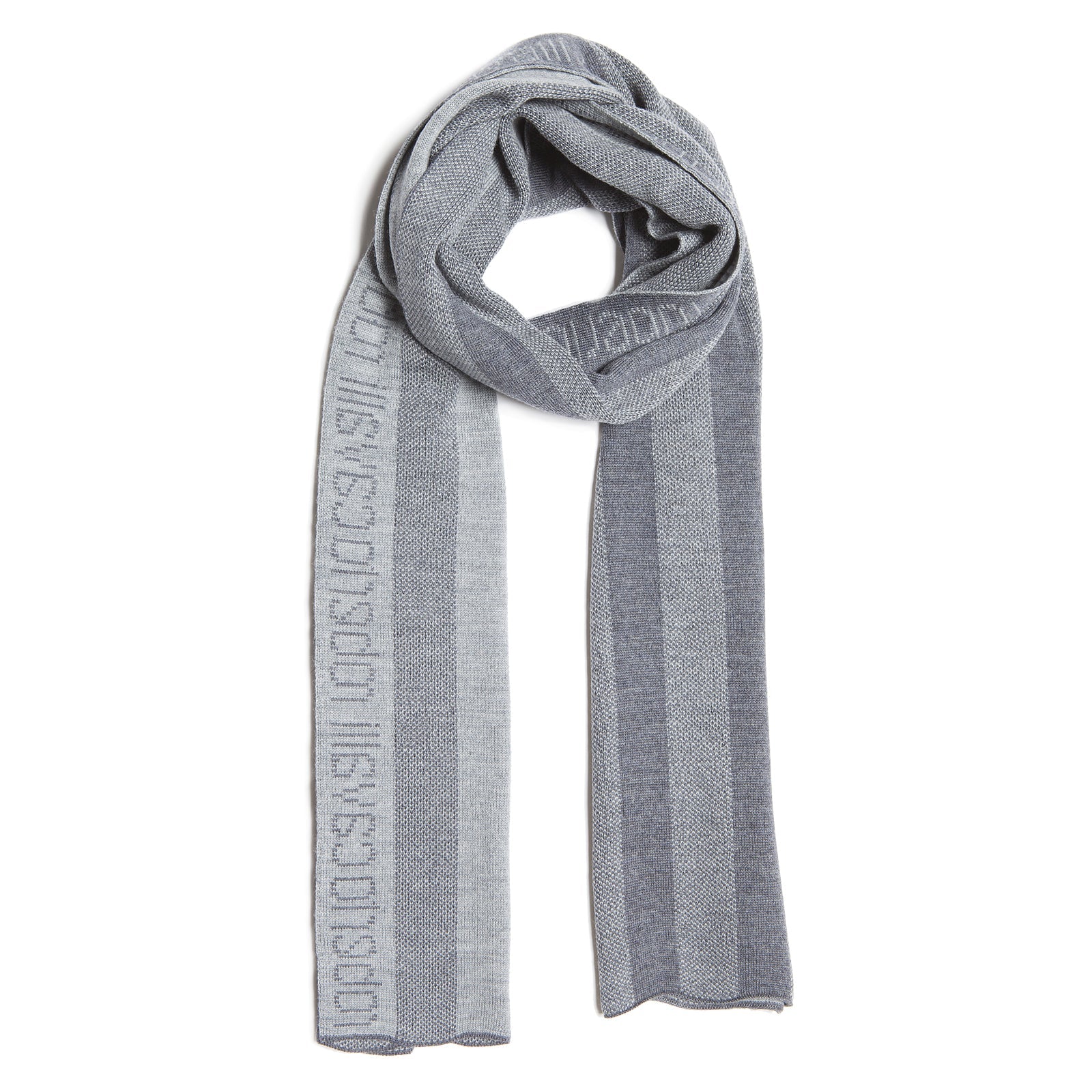 Roberto Cavalli light grey Wool Scarf