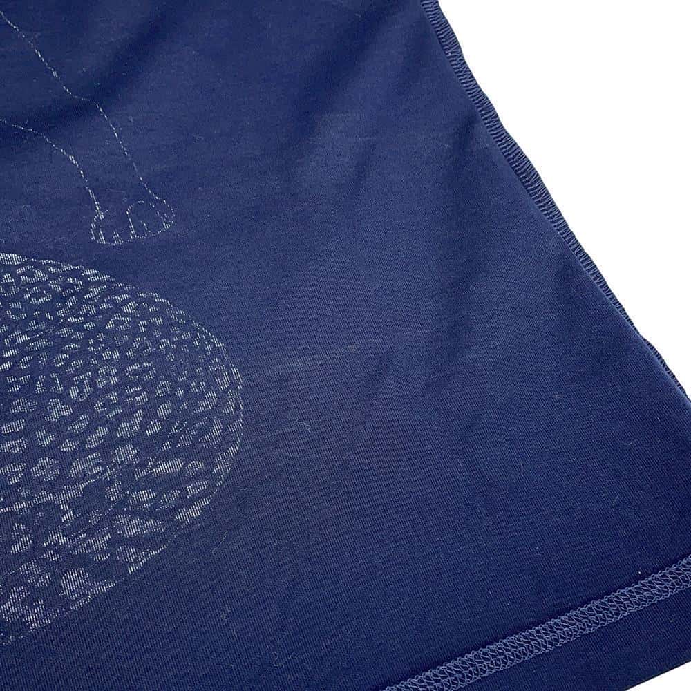 HERMES Jungle Love Cut and Sew Size 34 Navy/White Cotton100%