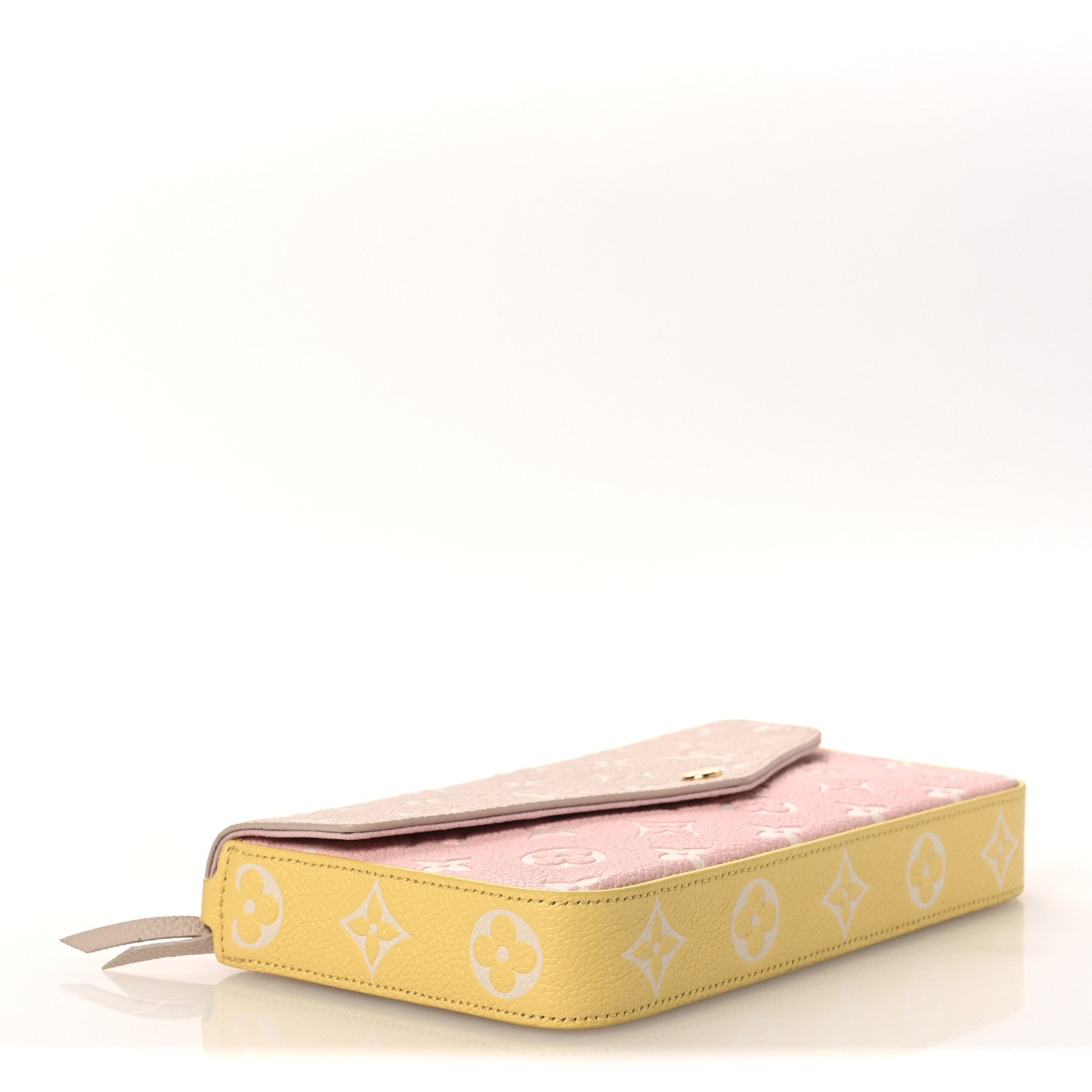Empreinte Spring in the City Felicie Pochette Chain Wallet Pink Beige Yellow