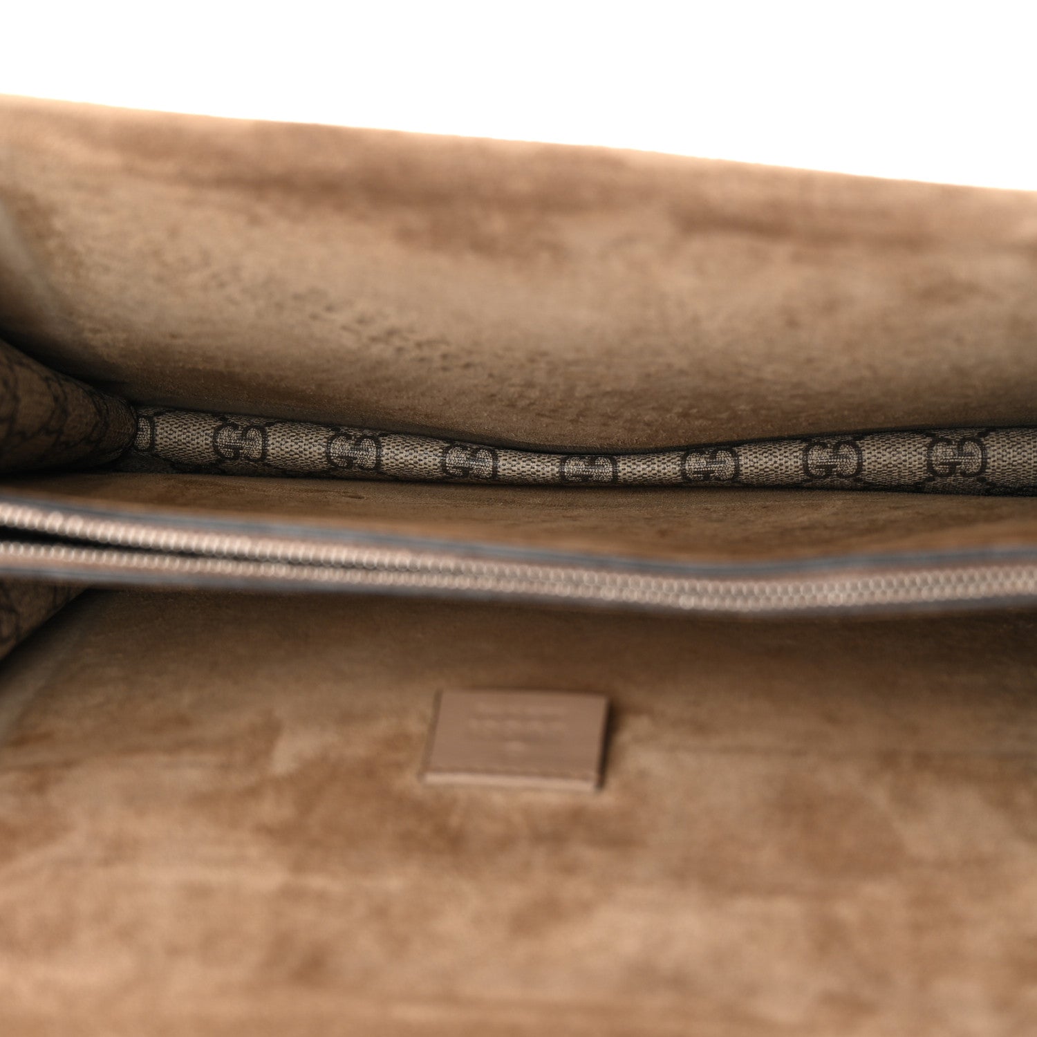 GG Supreme Monogram Medium Dionysus Shoulder Bag Taupe