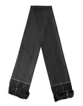 Dolce & Gabbana Black Silk Polka Dot Crown Foulard 140cm X 16.5cm Men's Scarf