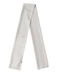 Dolce & Gabbana White Brown Polka Dot Silk Bandeau Neck Wrap 151cm x 13cm  Women's Scarf