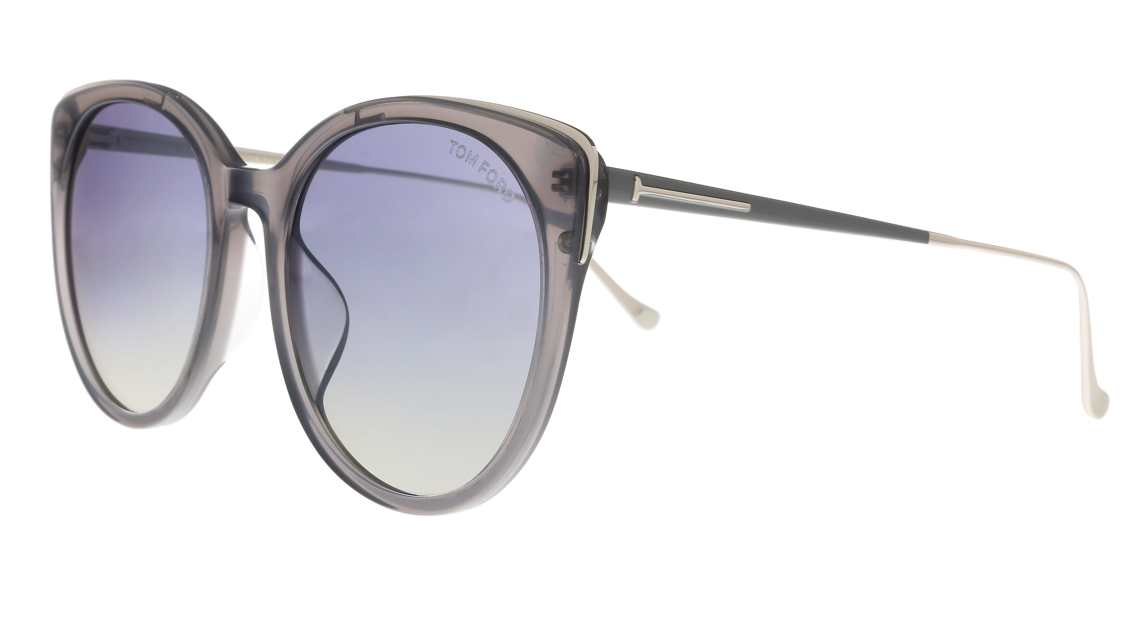 Tom Ford Grey Round FT0641-K 20C Sunglasses