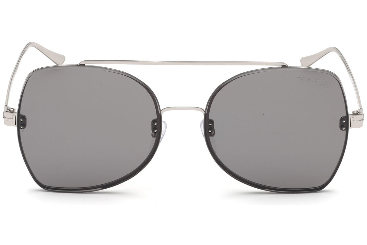 Tom Ford Silver Rectangle FT0656 16A Sunglasses