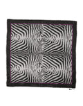 Dolce & Gabbana White Black Zebra Pattern Shawl 255cm x 132cm Men Men's Scarf