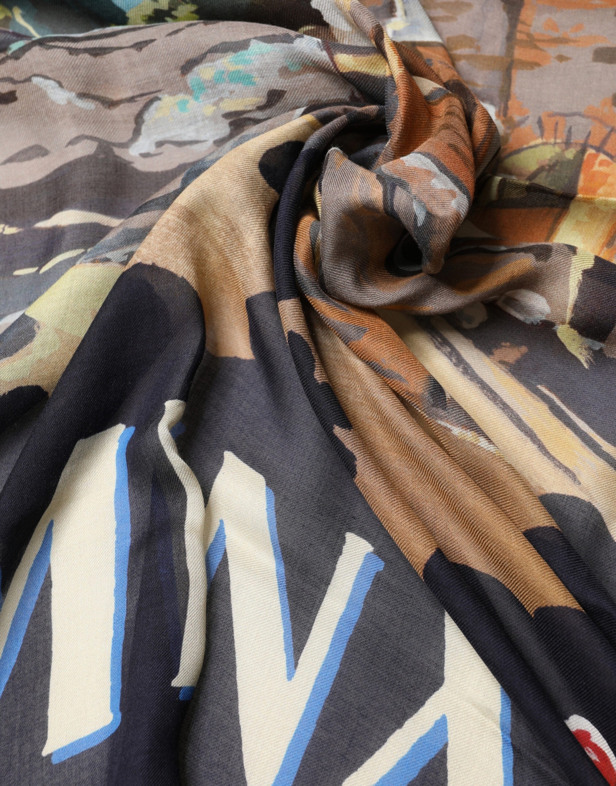 Dolce & Gabbana Multicolor Taormina Modal Shawl 130cm x 130cm  Men Men's Scarf