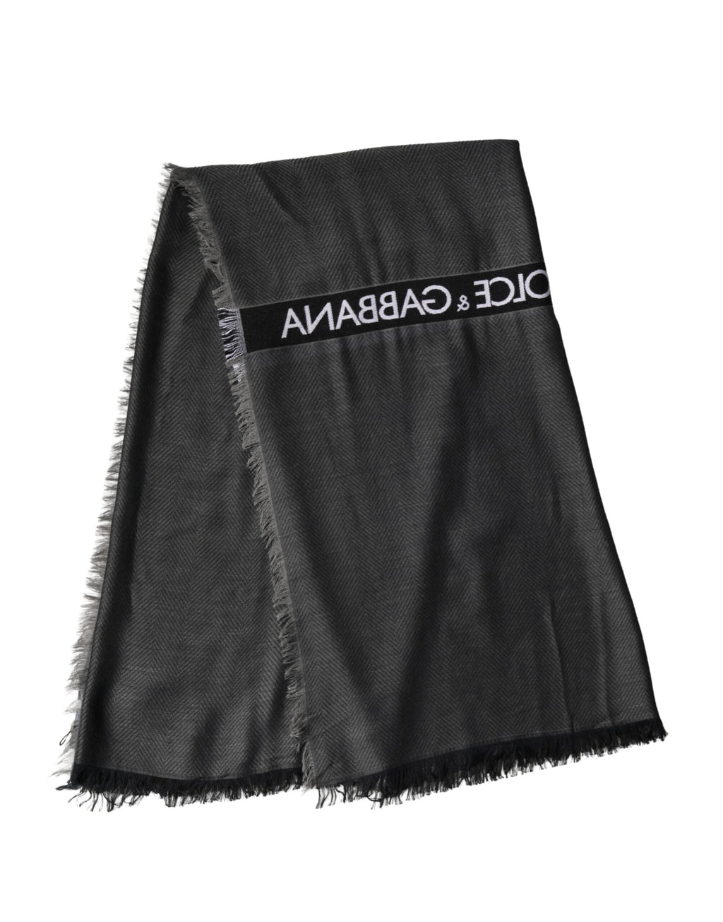 Dolce & Gabbana Black Modal Warmer Shawl Fringes 140cm x 134cm Men Men's Scarf