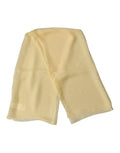 Dolce & Gabbana Light Yellow Silk Wrap Shawl Foulard 100cm x 99cm  Women's Scarf