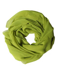 Dolce & Gabbana Yellow Green Neck Wrap Shawl Foulard 131cm x 99.5cm Women's Scarf
