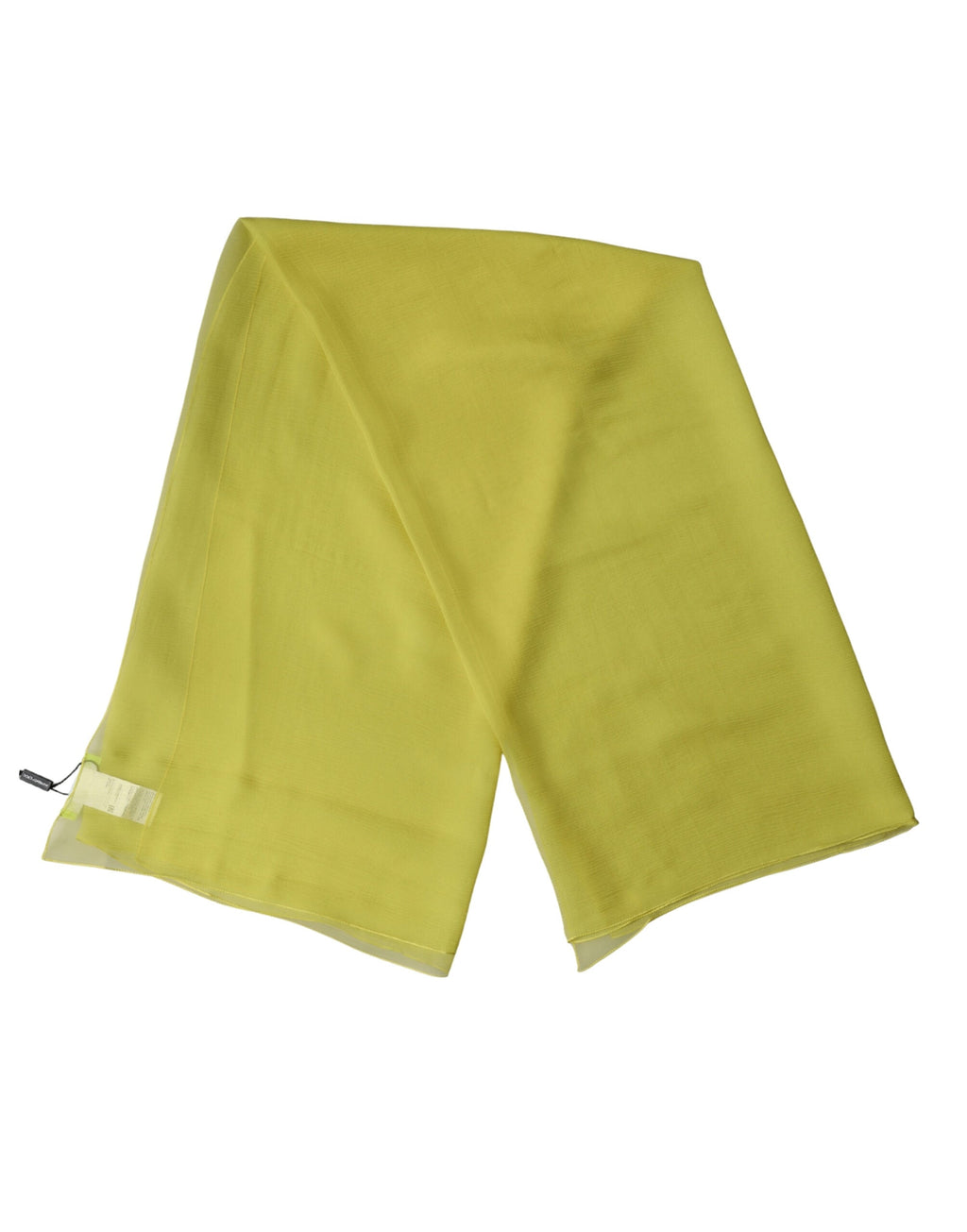 Dolce & Gabbana Yellow Silk Neck Wrap Shawl Foulard 120cm x 117cm Women's Scarf