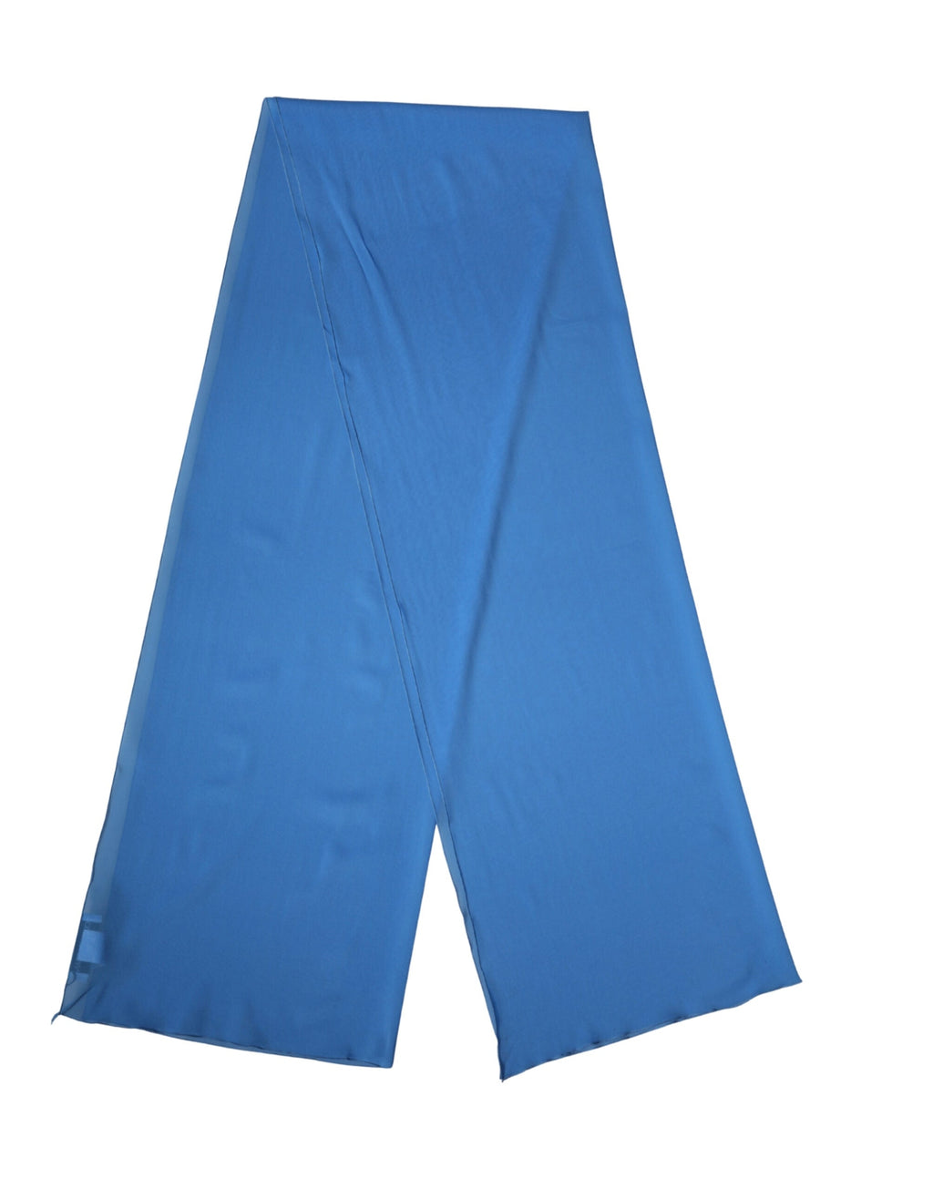 Dolce & Gabbana Blue Silk Neck Wrap Shawl Stole 200cm x 64cm Women's Scarf